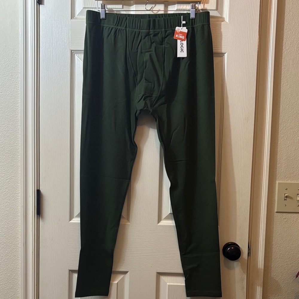 Jockey Men's Green Pants merino wool, Tencel, spandex